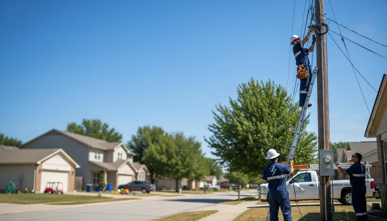 Residential electrician providing installation services in Doddridge, AR